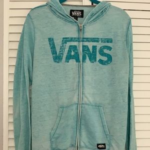 Vans Women’s Zip Up Sweatshirt Turquoise